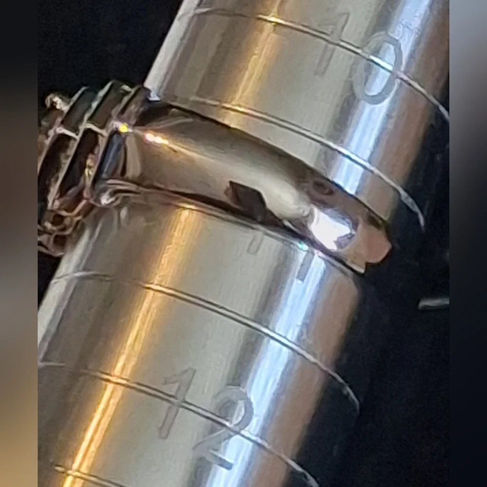 Sterling Silver Women's Ring With Faux Sapphire And Diamonds Size 10 3/4